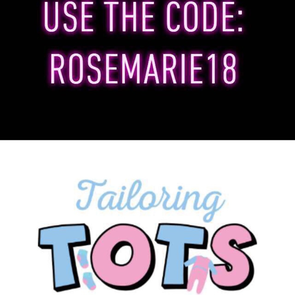 My little one is a brand rep for tailoring tots!